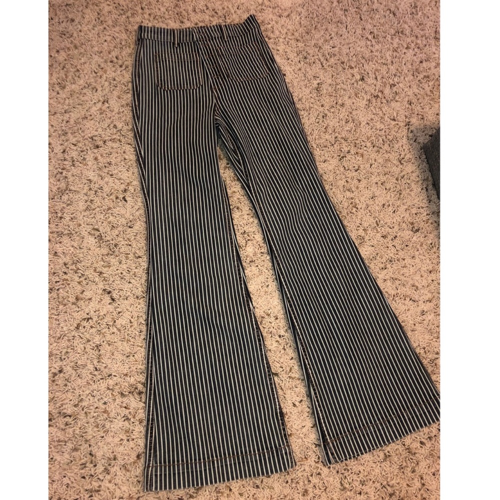 pinstriped vintage flare pants